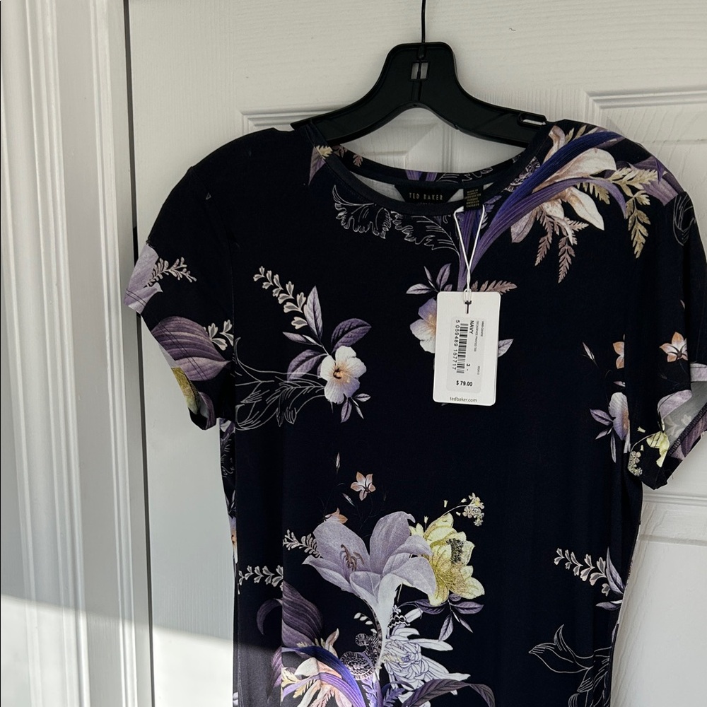 Ted Baker Women's Short Sleeve Top - Purple Floral